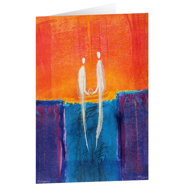 Produktbild des Artikels Kunstkarten "Paarbegegnung" 5 Stk. (Schreibwaren)