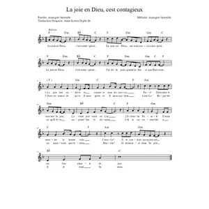 Produktbild des Artikels La joie en Dieu cest contagieux (Noten - Download)