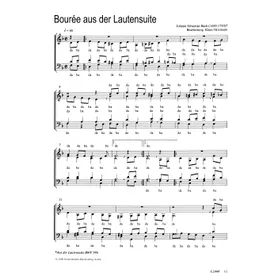 Produktbild des Artikels Bourée aus der Lautensuite (Noten - Download)