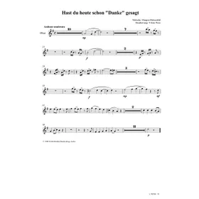 Produktbild des Artikels Hast du heute schon danke gesagt (Oboe) (Noten - Download)