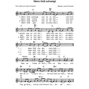 Produktbild des Artikels Wenn Gott schweigt (Noten - Download)