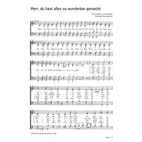 Produktbild des Artikels Herr, du hast alles so wunderbar gemacht (Noten - Download)