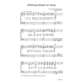 Produktbild des Artikels Erfüllung schenkt nur Jesus (Noten - Download)