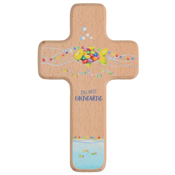 Produktbild des Artikels Holzkreuz für Kinder "Du bist einzigartig" ()