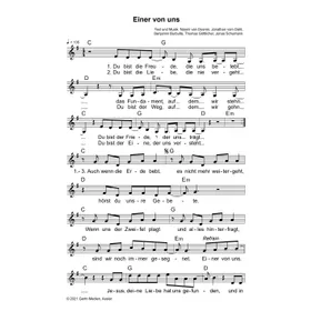 Produktbild des Artikels Einer von uns (Noten - Download)