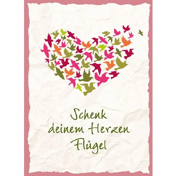 Produktbild des Artikels CD-Card: Schenk deinem Herzen Flügel (Schreibwaren)