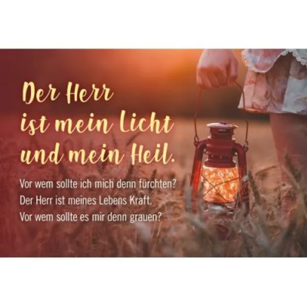 Produktbild des Artikels CD-Card: Der Herr ist mein Licht und mein Heil (Schreibwaren)