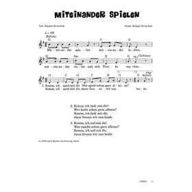 Produktbild des Artikels Miteinander spielen (Noten - Download)