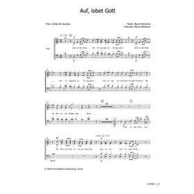 Produktbild des Artikels Auf, lobet Gott (Noten - Download)