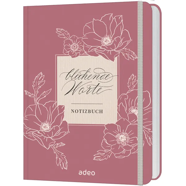 Produktbild des Artikels Blühende Worte - Notizbuch (Schreibwaren - Hardcover)