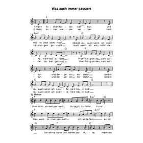 Produktbild des Artikels Was auch immer passiert (Noten - Download)