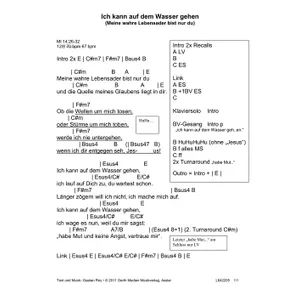 Produktbild des Artikels Ich kann auf dem Wasser gehen (Leadsheet) (Noten - Download)