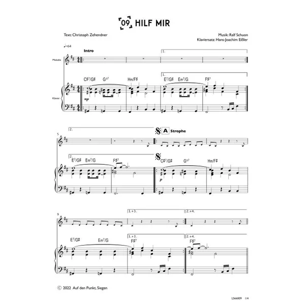 Produktbild des Artikels Hilf mir (Klavier) (Noten - Download)