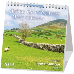 Produktbild des Artikels Möge Gott deinen Weg segnen 2026 - Postkartenkaledner (Kalender - Spiralbindung)