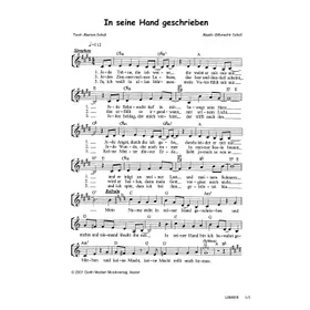 Produktbild des Artikels In seine Hand geschrieben (Noten - Download)