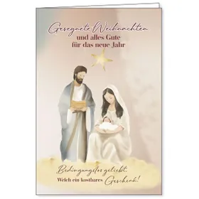 Produktbild des Artikels Faltkarte: Gesegnete Weihnachten (Schreibwaren)