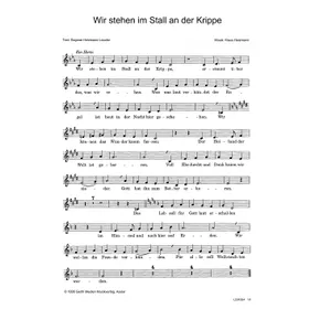 Produktbild des Artikels Wir stehen im Stall an der Krippe (Noten - Download)