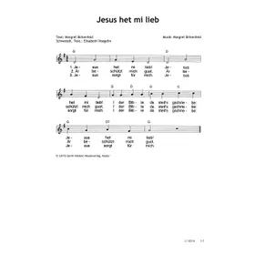 Produktbild des Artikels Jesus het mi lieb (Noten - Download)