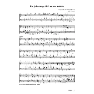 Produktbild des Artikels Ein jeder trage die Last des andern (Noten - Download)