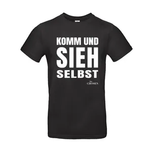 Produktbild des Artikels T-Shirt "Komm u.sieh selbst" schwarz, L ()