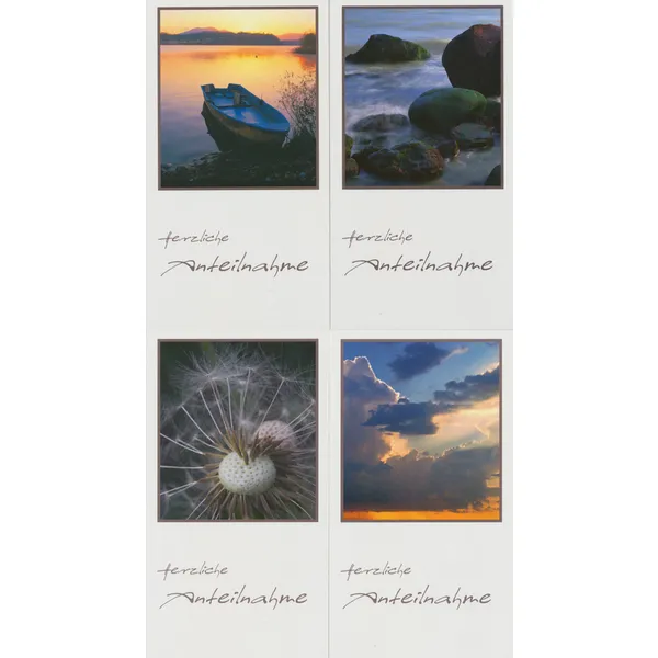 Produktbild des Artikels Faltkartenserie Trauer - 12 Stück (Schreibwaren)