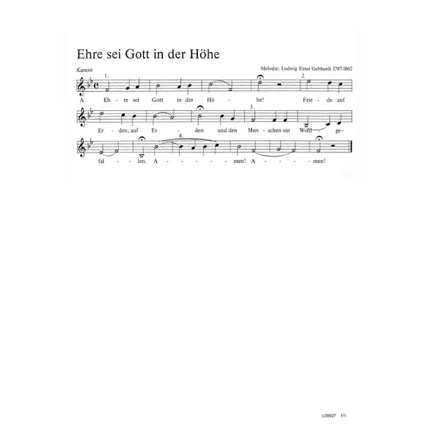 Produktbild des Artikels Ehre sei Gott in der Höhe (Noten - Download)