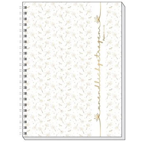 Produktbild des Artikels Memo Block A5: Unendlich getragen (Gold-Edition) (Schreibwaren - Spiralbindung)