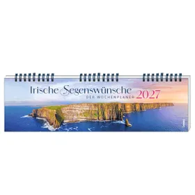Produktbild des Artikels Irische Segenswünsche 2027 - Wochenplaner (Kalender - Spiralbindung)