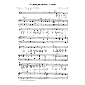 Produktbild des Artikels Wir pflügen und wir streuen (Noten - Download)
