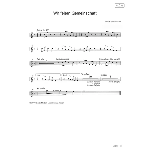 Produktbild des Artikels Gemeinschaft feiern (Einzelstimmen) (Noten - Download)