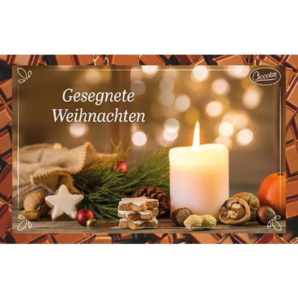Produktbild des Artikels Schokokarte - Gesegnete Weihnachten (Lebensmittel)