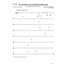 Produktbild des Artikels Es werden zwei auf dem Felde sein (Triangel) (Noten - Download)