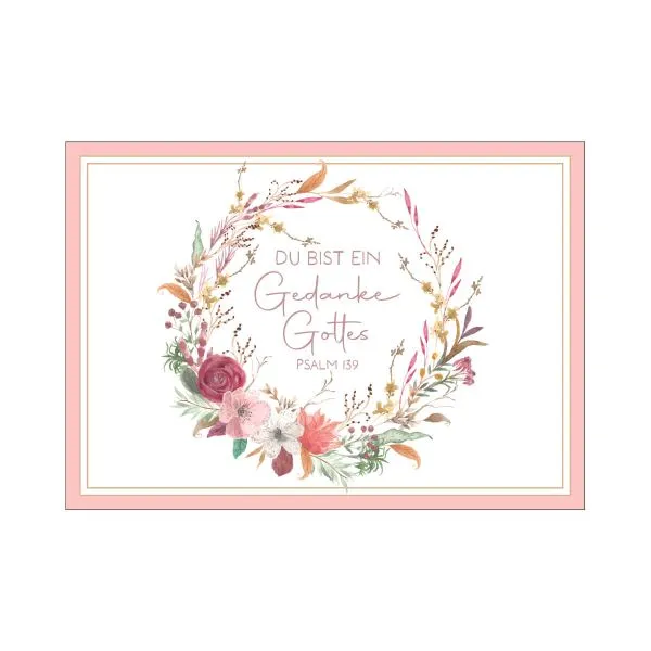 Produktbild des Artikels Postkarte "Gedanke Gottes" (Schreibwaren)
