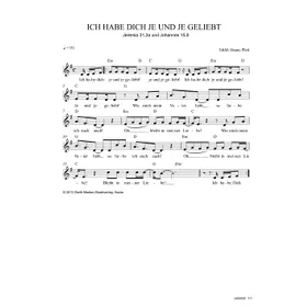 Produktbild des Artikels Ich habe dich je und je geliebt (Noten - Download)