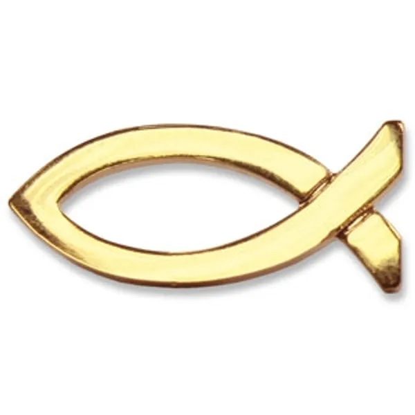 Produktbild des Artikels Metall-Anstecker "Fisch" - goldfarben ()