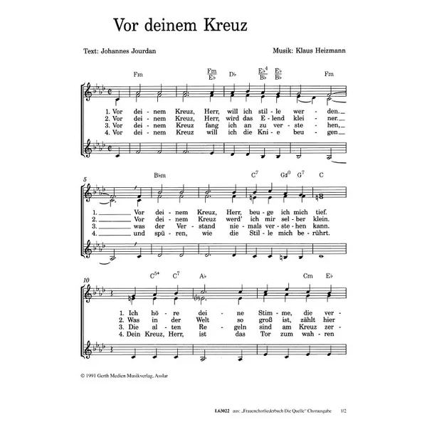 Produktbild des Artikels Vor deinem Kreuz (Noten - Download)