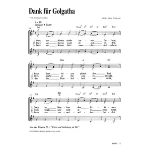 Produktbild des Artikels Dank für Golgatha (Noten - Download)