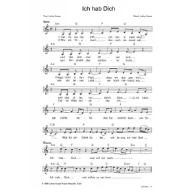 Produktbild des Artikels Ich hab Dich (Noten - Download)