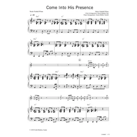 Produktbild des Artikels Come Into His Presence (Noten - Download)