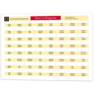 Produktbild des Artikels Bibel-Griffregister für alle Ausgaben ohne Apokryphen ()