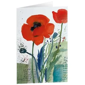 Produktbild des Artikels Kunstkarten "Mohnblumen 3" 5 Stk. (Schreibwaren)