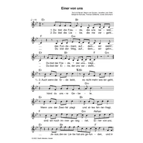 Produktbild des Artikels Einer von uns (Noten - Download)