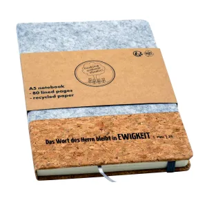 Produktbild des Artikels Notizbuch "Kork & RPET-Filz" DIN A5 (Schreibwaren)
