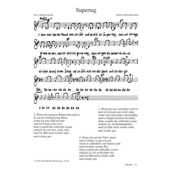 Produktbild des Artikels Supertag (Noten - Download)