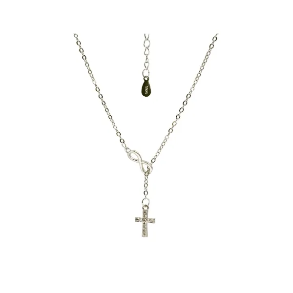 Produktbild des Artikels Halskette "Kreuz mit Unendlichkeitssymbol" silber ()