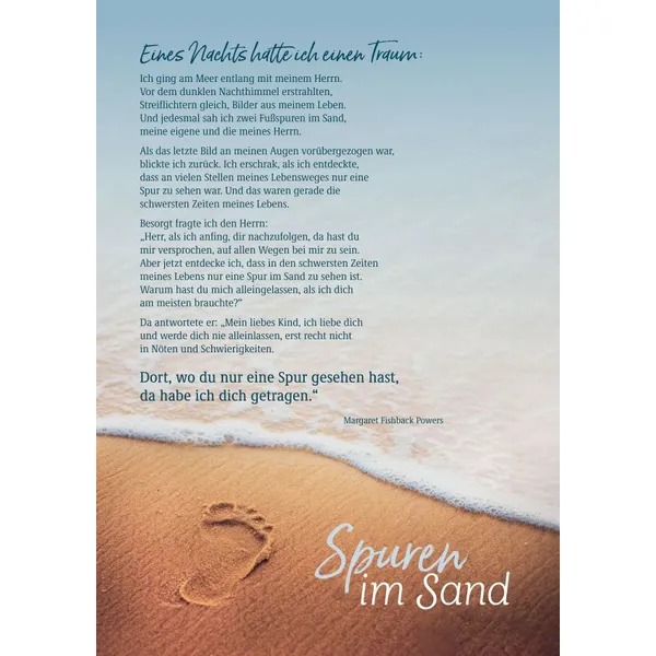 Produktbild des Artikels Spuren im Sand - Poster A3 ()