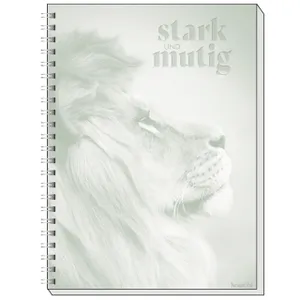 Produktbild des Artikels Memo Block A6: stark und mutig (Schreibwaren - Spiralbindung)