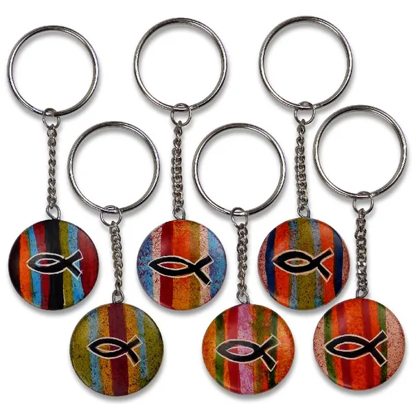 Produktbild des Artikels Schlüsselanhänger "Ichthys" rund aus Speckstein ()