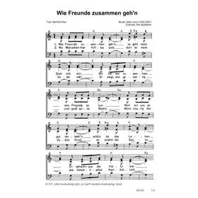 Produktbild des Artikels Wie Freunde zusammen geh'n (Noten - Download)