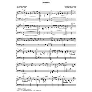 Produktbild des Artikels Hosanna (Noten - Download)
